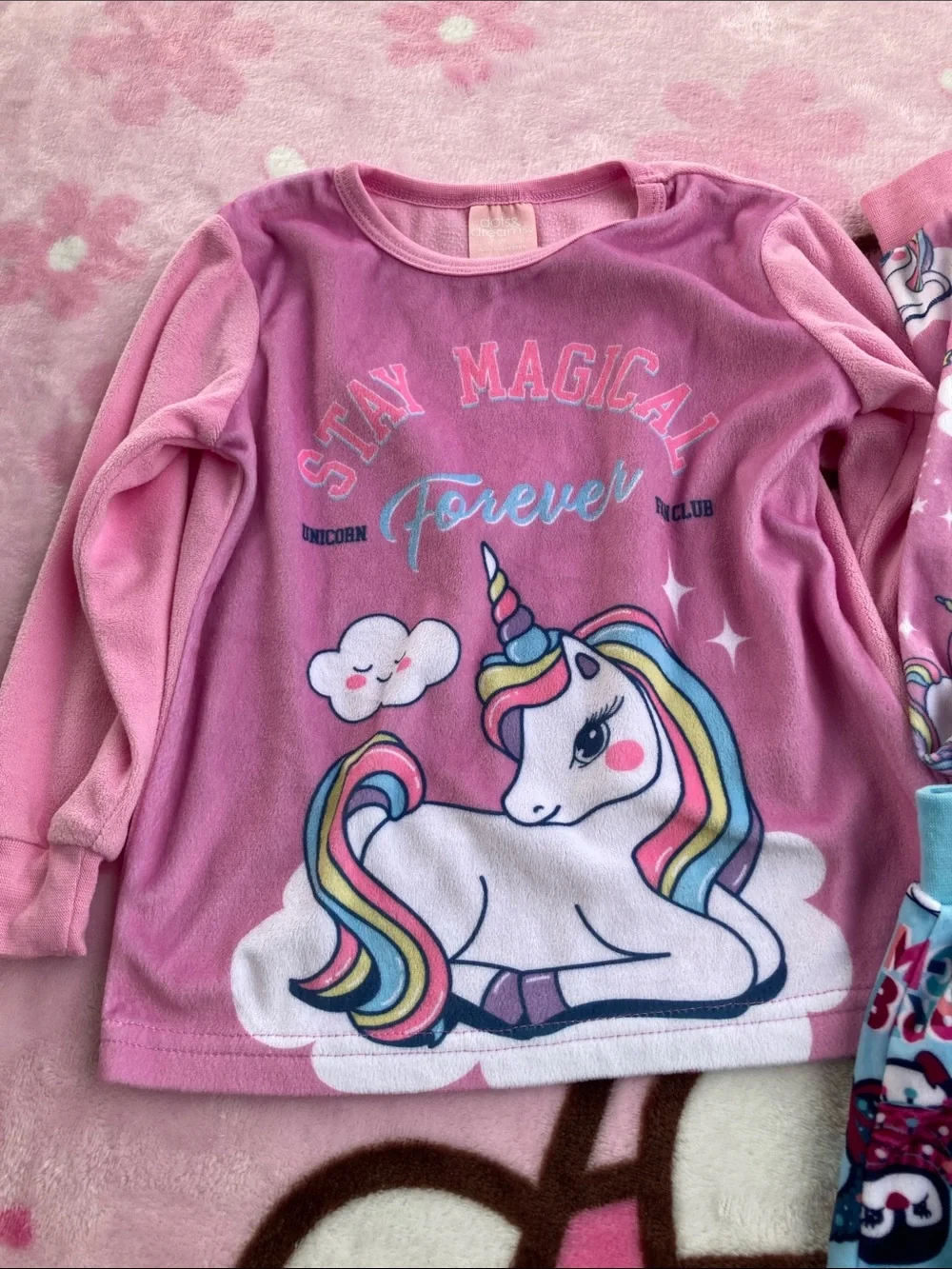 Kids Pink Unicorn Pajama Set - Stay Magical